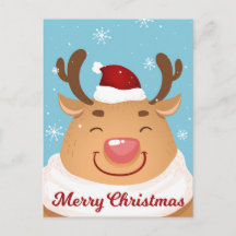 Carte Joyeux Noël Reindeer sur mesure