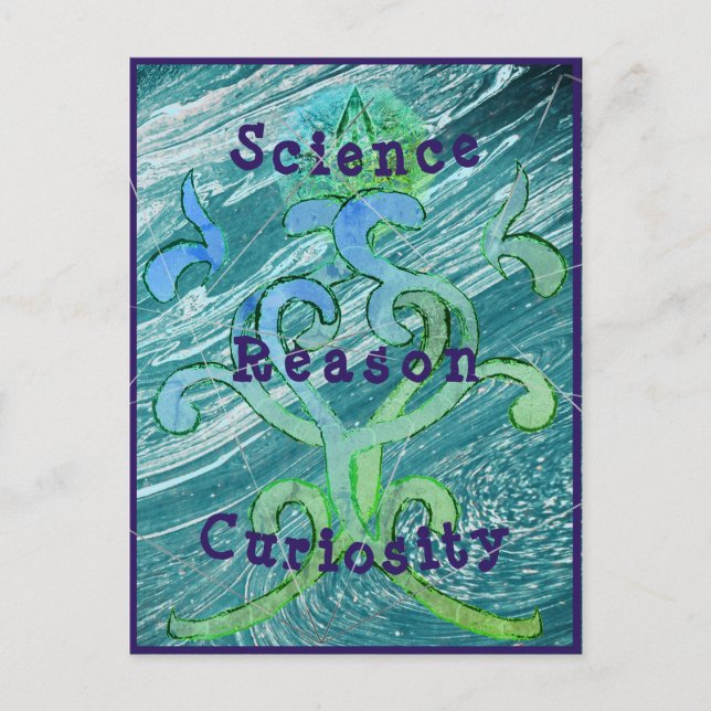 Postale Carte Junction n° 21 : SCIENCE, RAISON, CURIOSITÉ (Devant)