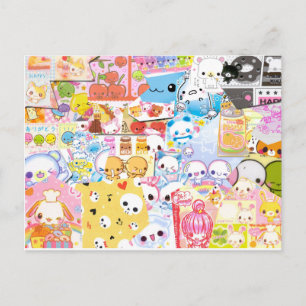 Postale Carte Kawaii