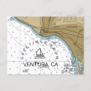 Postale Carte marine Ventura CA