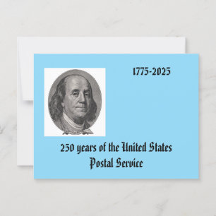 Postale Carte maxi Ben Franklin 