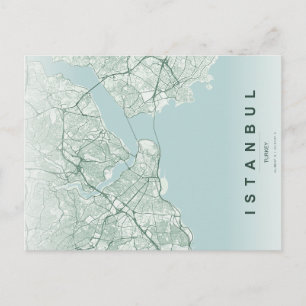 Postale Carte minimale d'Istanbul Türkiye