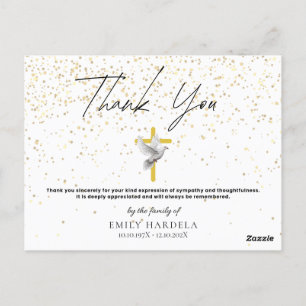 Postale Carte minimaliste simple Memorial - Croix et colom
