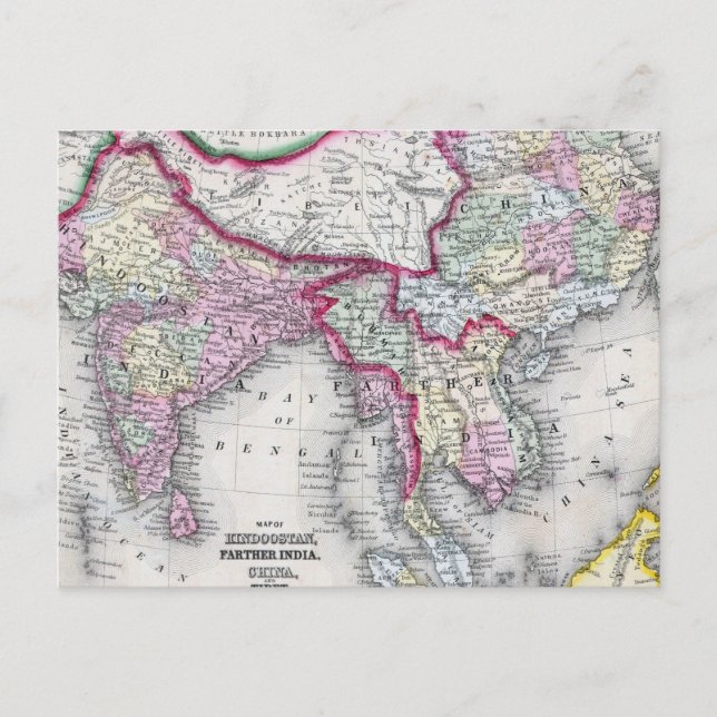 Postale Carte Mitchell | Inde, Tibet, Chine et SE Asie (Devant)