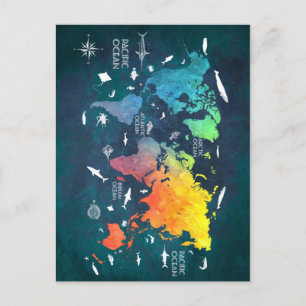 Postale carte mondiale 12
