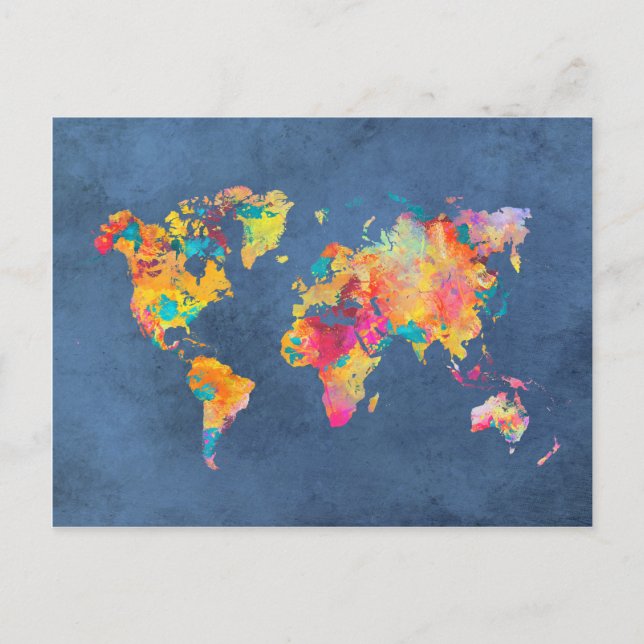 Postale carte mondiale 8 (Devant)