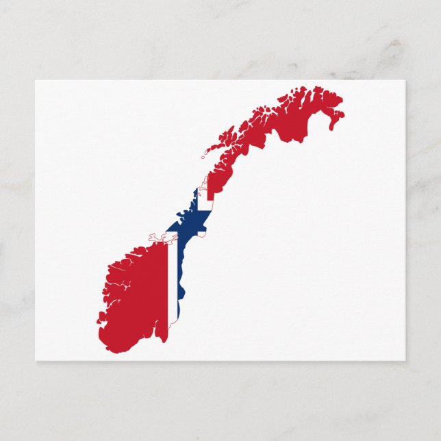 POSTALE CARTE NORVÈGE (Devant)