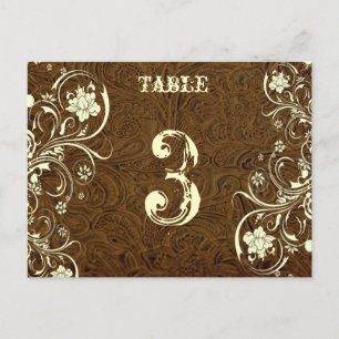Postale Carte numérique de Brown Leather