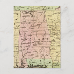 Postale Carte Olney des États du Sud
