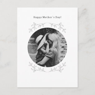 Postale Carte personnalisée Bonne fête des mères avec phot