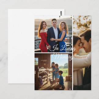 Postale Carte photo de souvenir minimaliste 