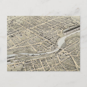 Postale Carte picturale vintage de Nashua NH (1875)