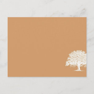 Postale Carte Place Brown/Mariage blanc Spring Tree