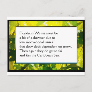 Postale Carte Poem Ferme Amusante #1