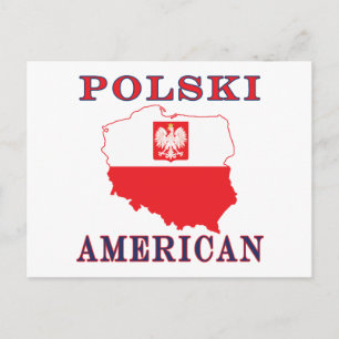 Postale Carte Polski américaine