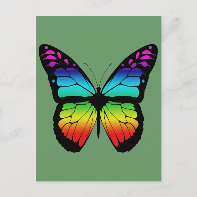 POSTALE CARTE POST BUTTERFLY (Devant)