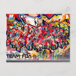 POSTALE CARTE POST GRAFFITI NYC