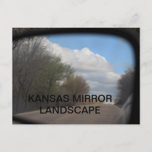 POSTALE CARTE POST KANSAS MIRROR PAYSAGE