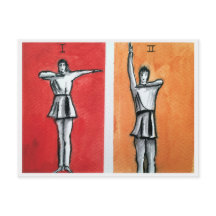 CARTE POST RYTHMIQUE SACRÉ I, II MOUVEMENTS DE DAN