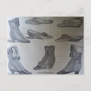 Postale Carte postale, illustration de mode du 19e siècle 