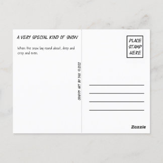 Postale Carte postale, Jaune, Neige, Neige Jaune, Hiver