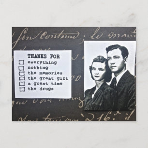 POSTALE CARTE POSTALE-MERCI-VOUS NOTE-FIXE TOUTE OCCASION