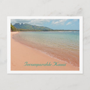 POSTALE CARTE POSTALE, PLAGE DE KAUAI /MONTAGNES EN ARRIÈR
