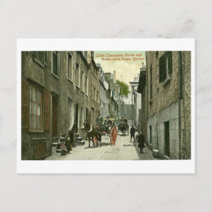Postale Carte postale, Québec, rue Little Champlain