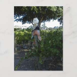 Postale Carte postale, Scarecrow à Peachy Canyon Winery