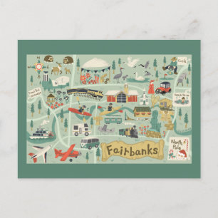 Postale Carte Postcard Fairbanks