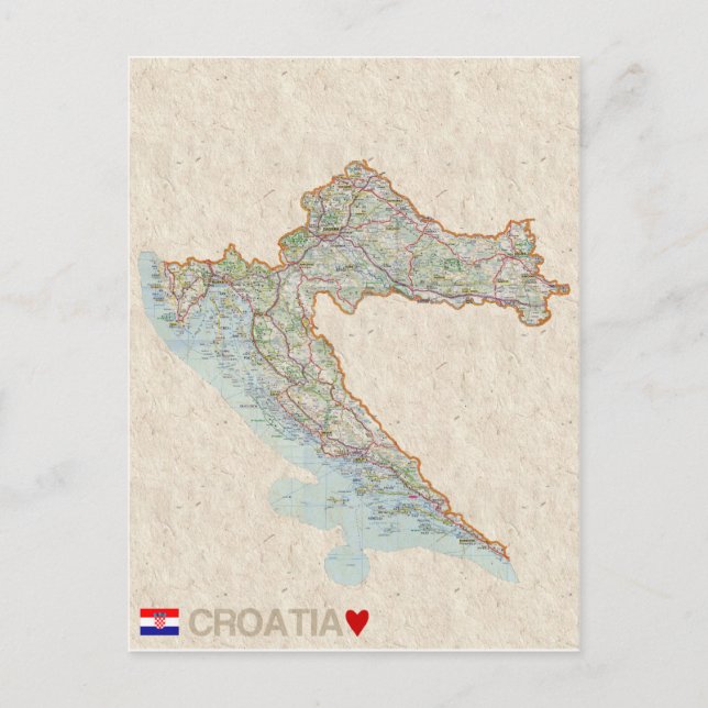 Postale CARTE POSTCARDS ♥ Croatie (Devant)