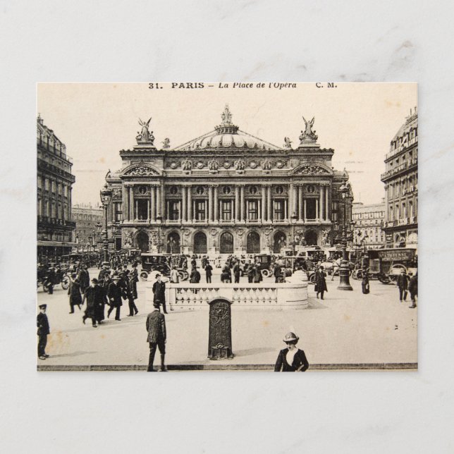Postale Carte Poste vintage Paris, Opéra (Devant)