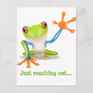 Postale Carte pour notes Froggie