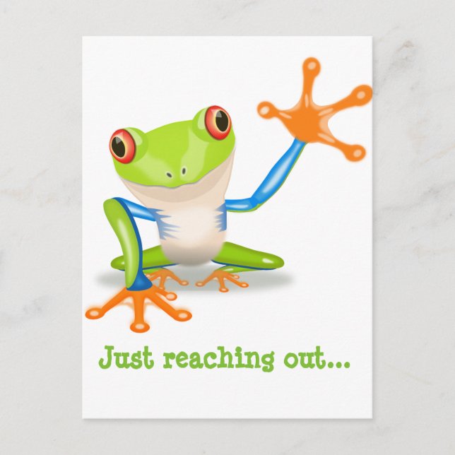 Postale Carte pour notes Froggie (Devant)