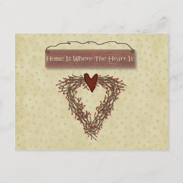 Postale Carte Recette Accueil (Devant)