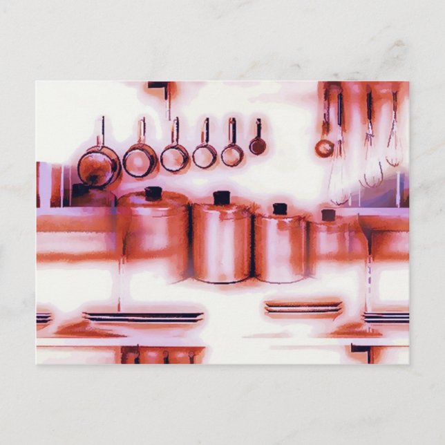 Postale Carte Recette Cuisine (Devant)