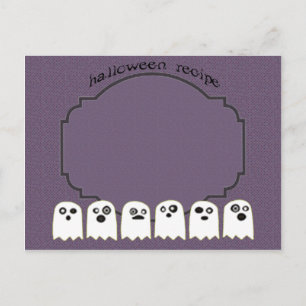Postale carte recette fantôme