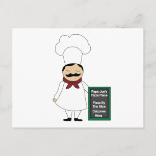 Postale Carte Recette Pizza #5