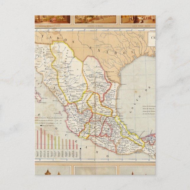 Postale Carte religieuse du Mexique (Devant)