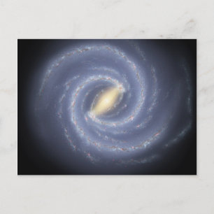 Postale Carte routière à notre Galaxie dans la Voie Lactée
