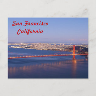 Postale Carte San Francisco California Golden Gate Bridge