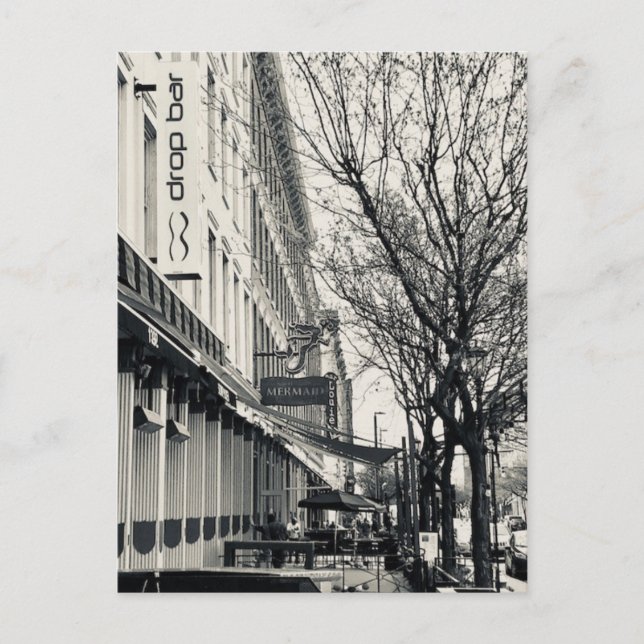 Postale carte "Scène de rue du quartier des entrepôts de C (Devant)