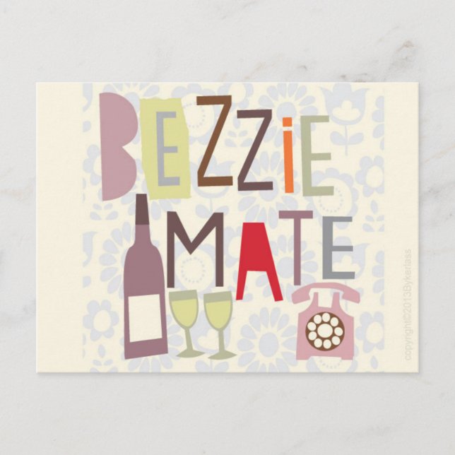 Postale Carte Scouse - Bezzie Mate (Devant)