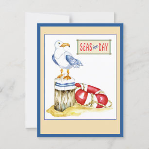 Postale Carte Seagull en tout temps