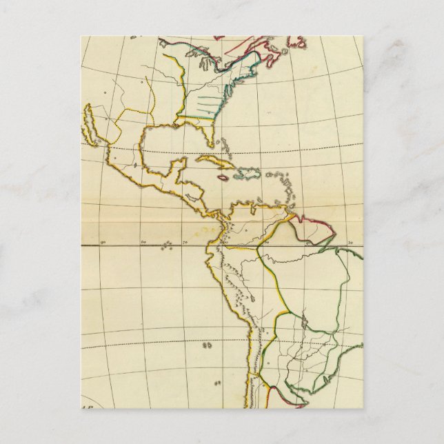 Postale Carte simple Amérique (Devant)