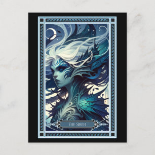 Postale Carte Siren Tarot