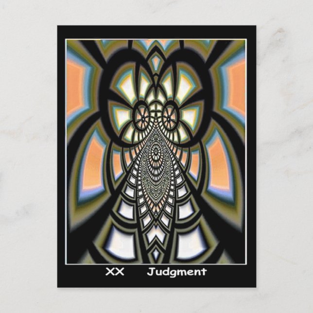 Postale Carte Tarot du jugement (Devant)