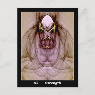 Postale Carte Tarot Force