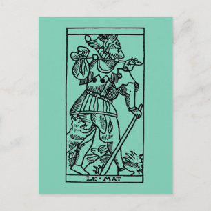 Postale Carte Tarot : L'idiot