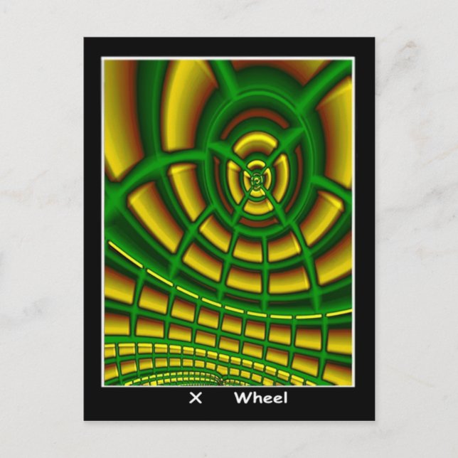 Postale Carte Tarot Roue (Devant)